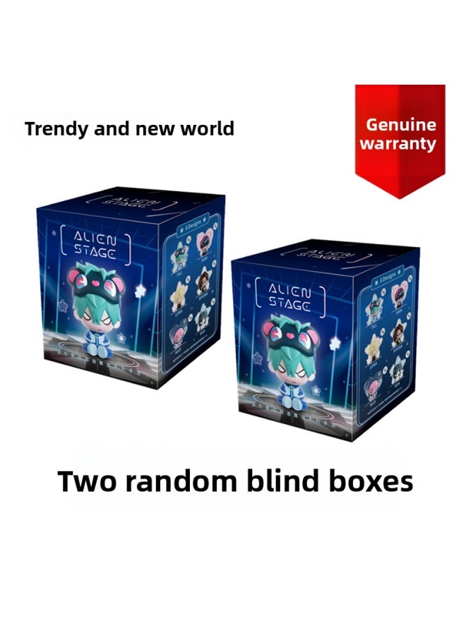 New In-Stock Senyu Mangu Alley Alien Stage Alien Stage Free Stage Blind Box Figure Peripheral Display